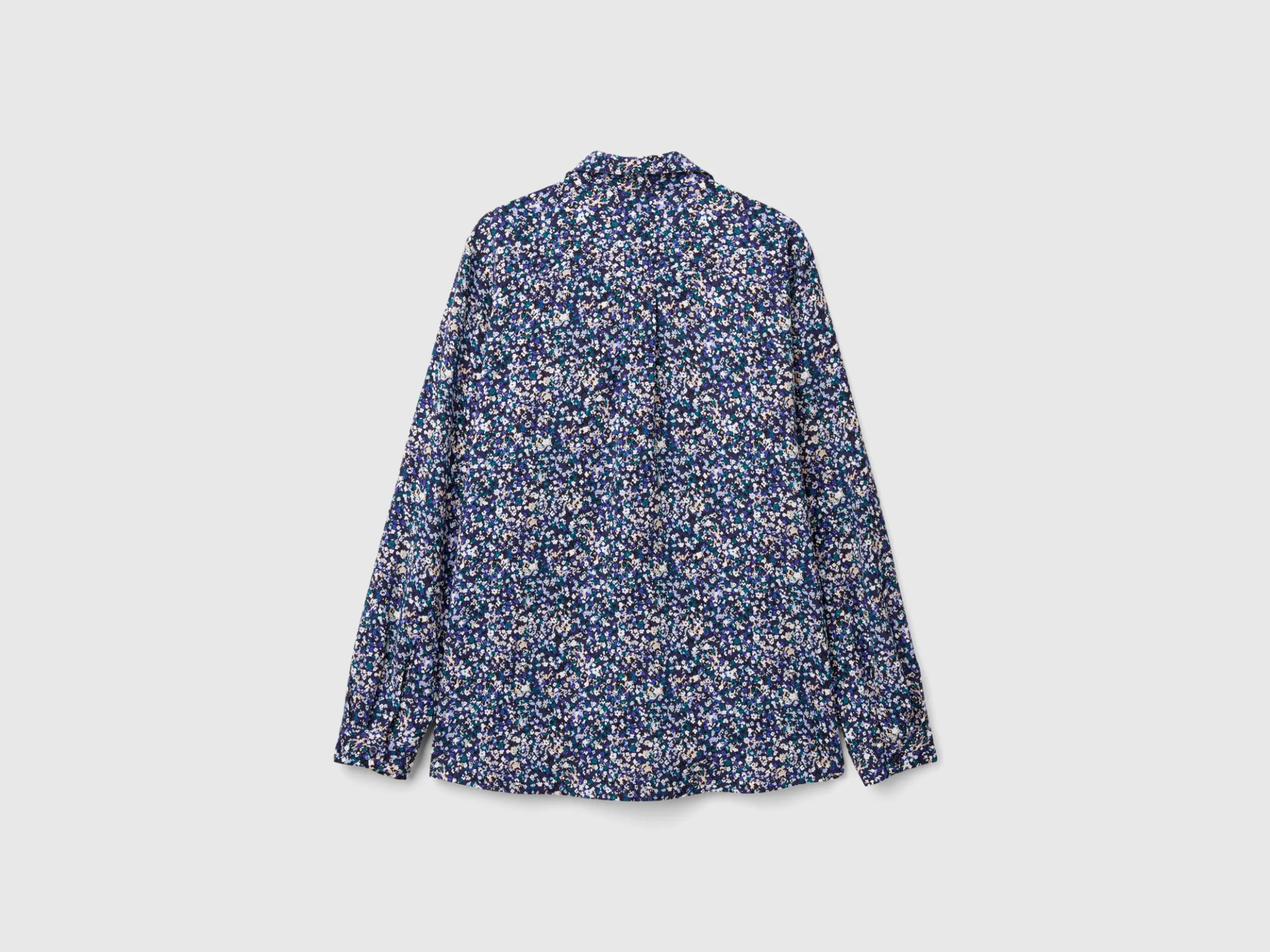 Patterned shirt in viscose