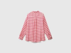 Patterned shirt in viscose