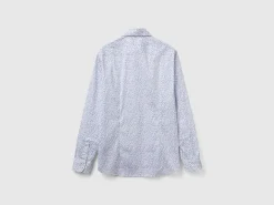 Patterned slim fit shirt