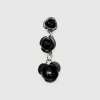 Pendant earrings with roses