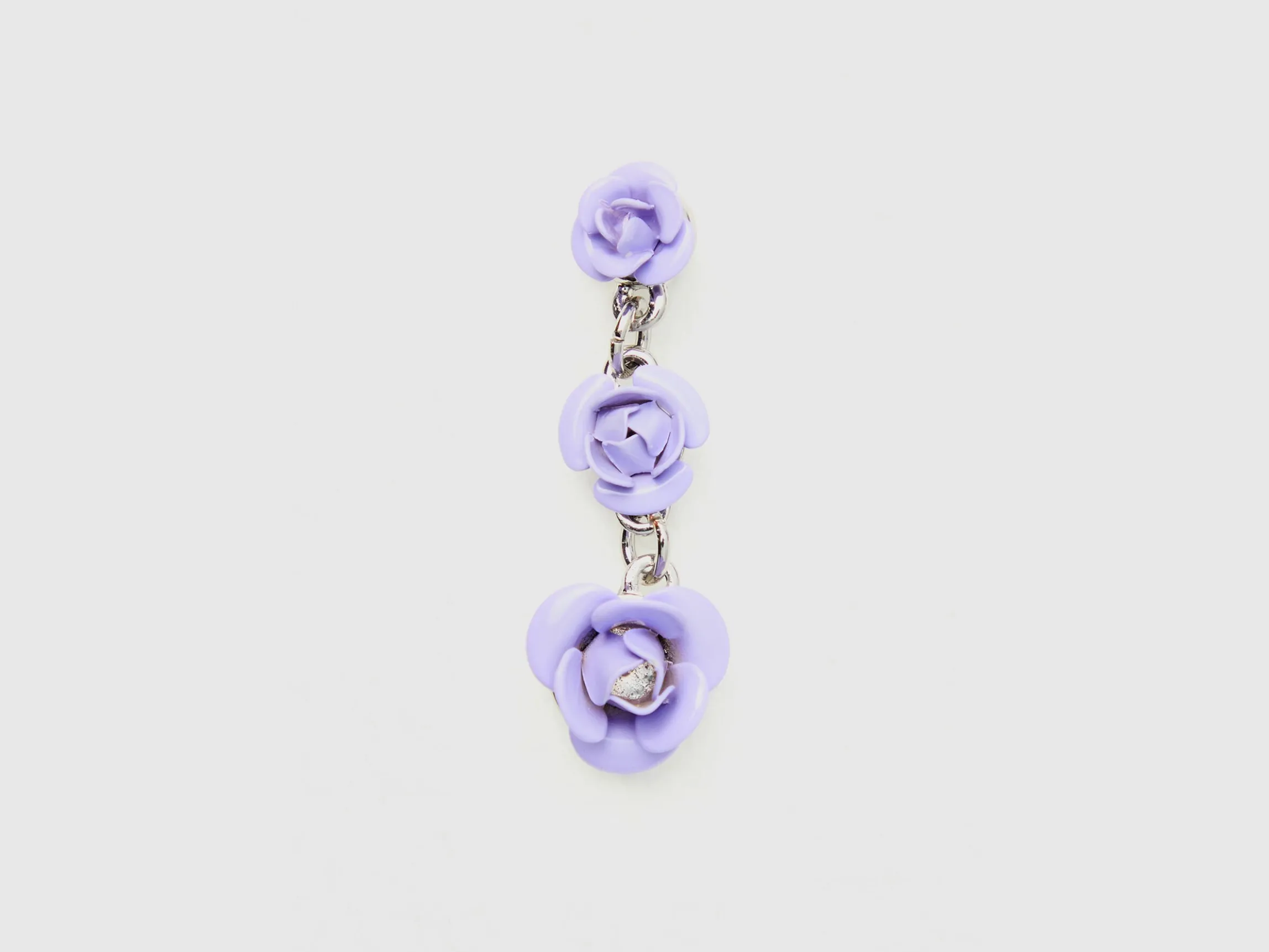 Pendant earrings with roses