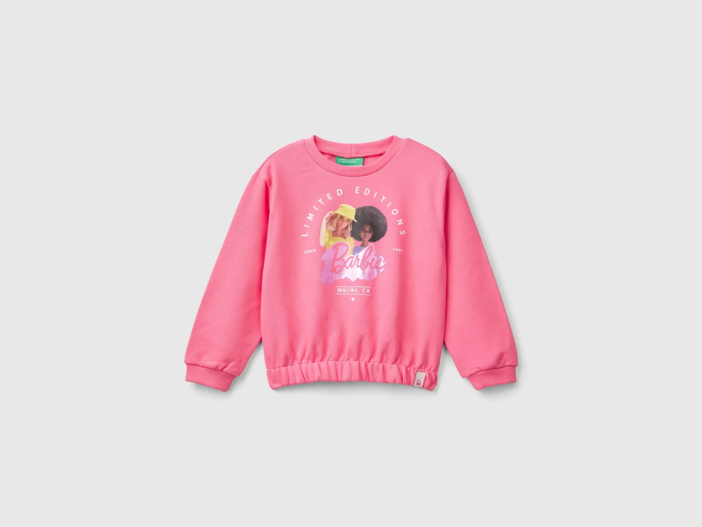 Pink Barbie sweatshirt with glossy print