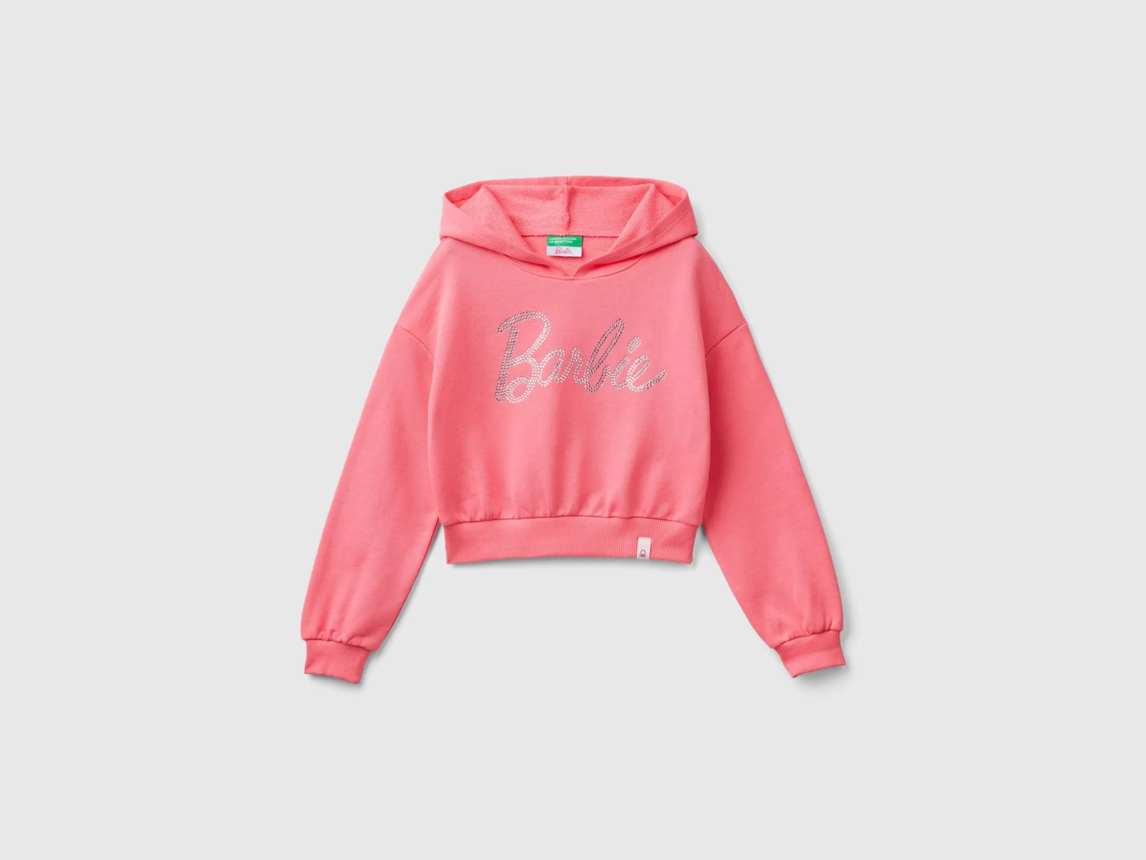 Pink Barbie sweatshirt with rhinestones