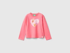 Pink Barbie t-shirt with glossy print