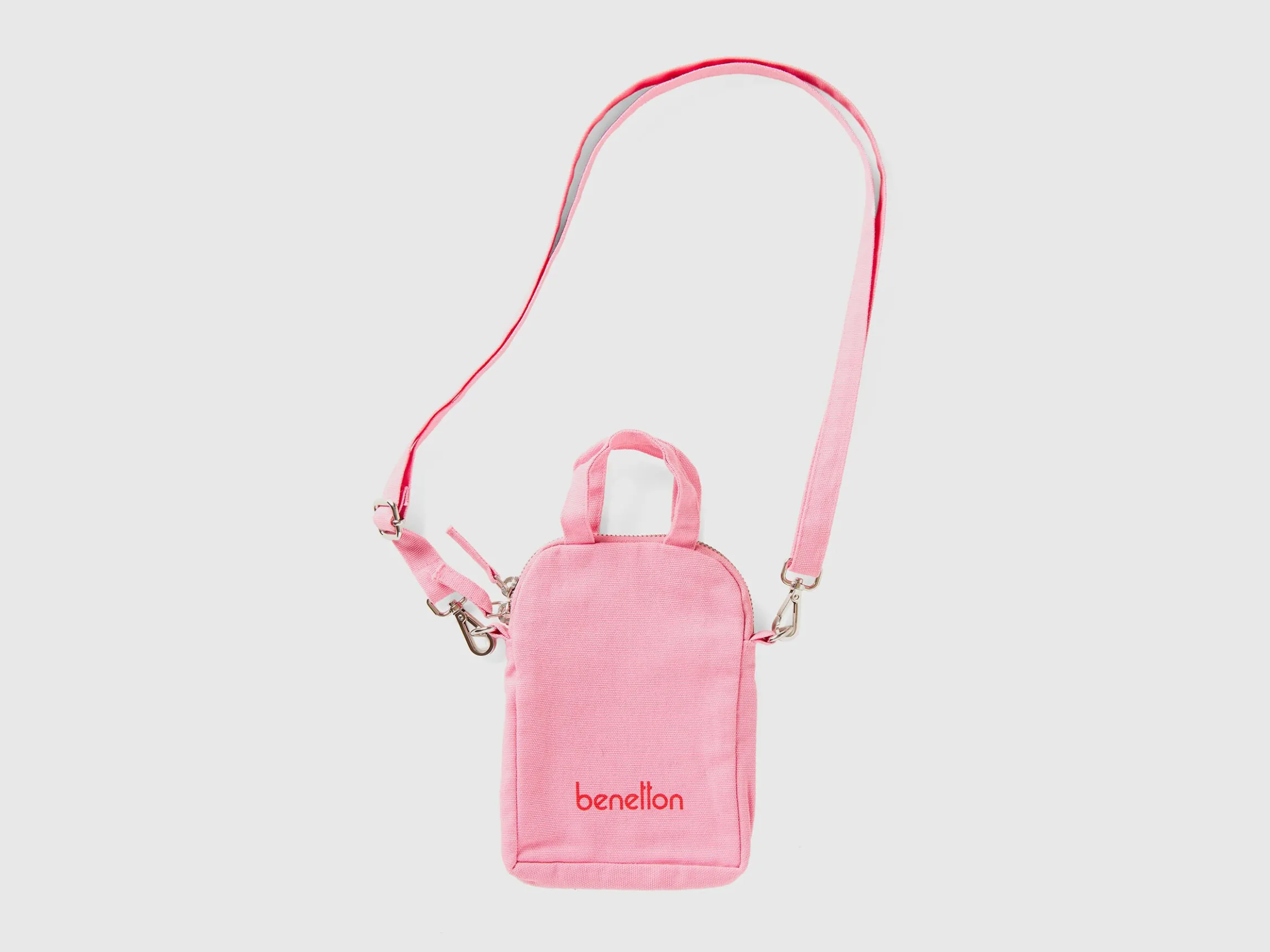 Pink cell phone holder in pure cotton
