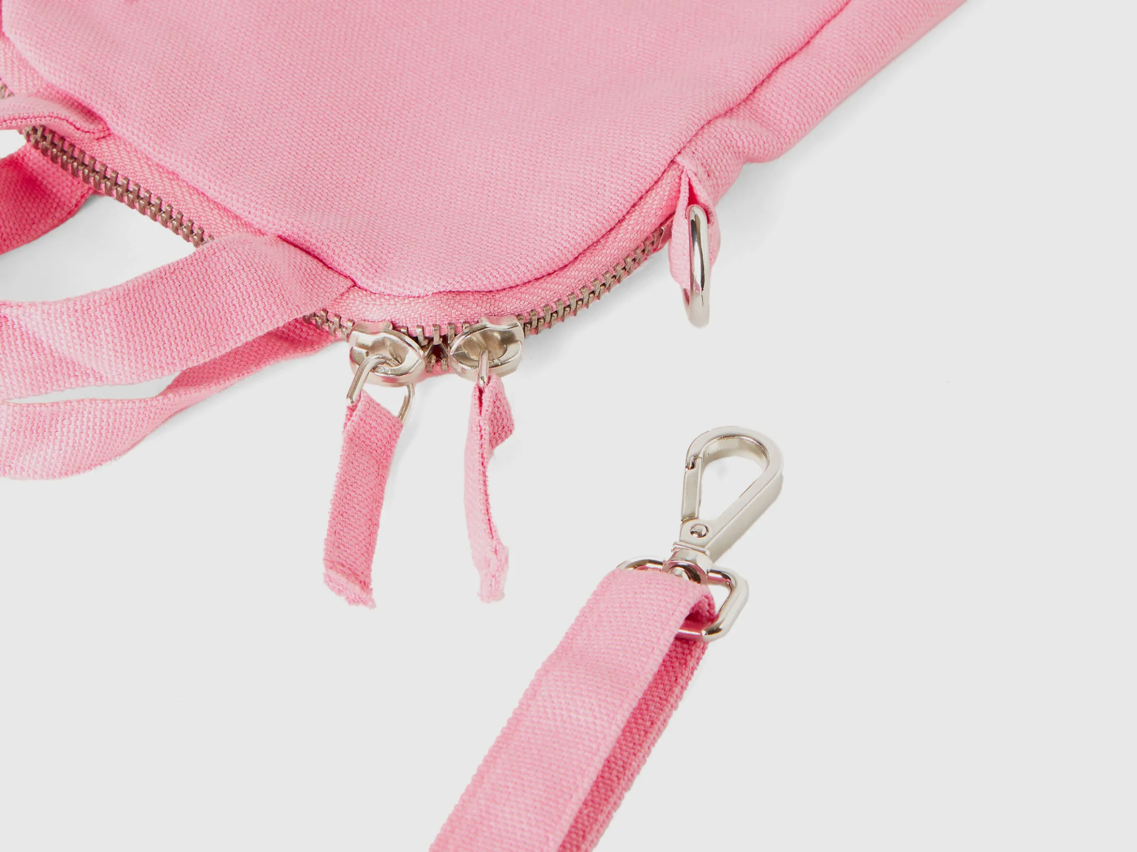 Pink cell phone holder in pure cotton