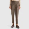 Pinstripe flannel trousers