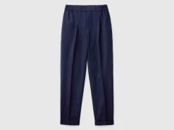 Pinstripe flannel trousers