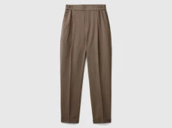 Pinstripe flannel trousers
