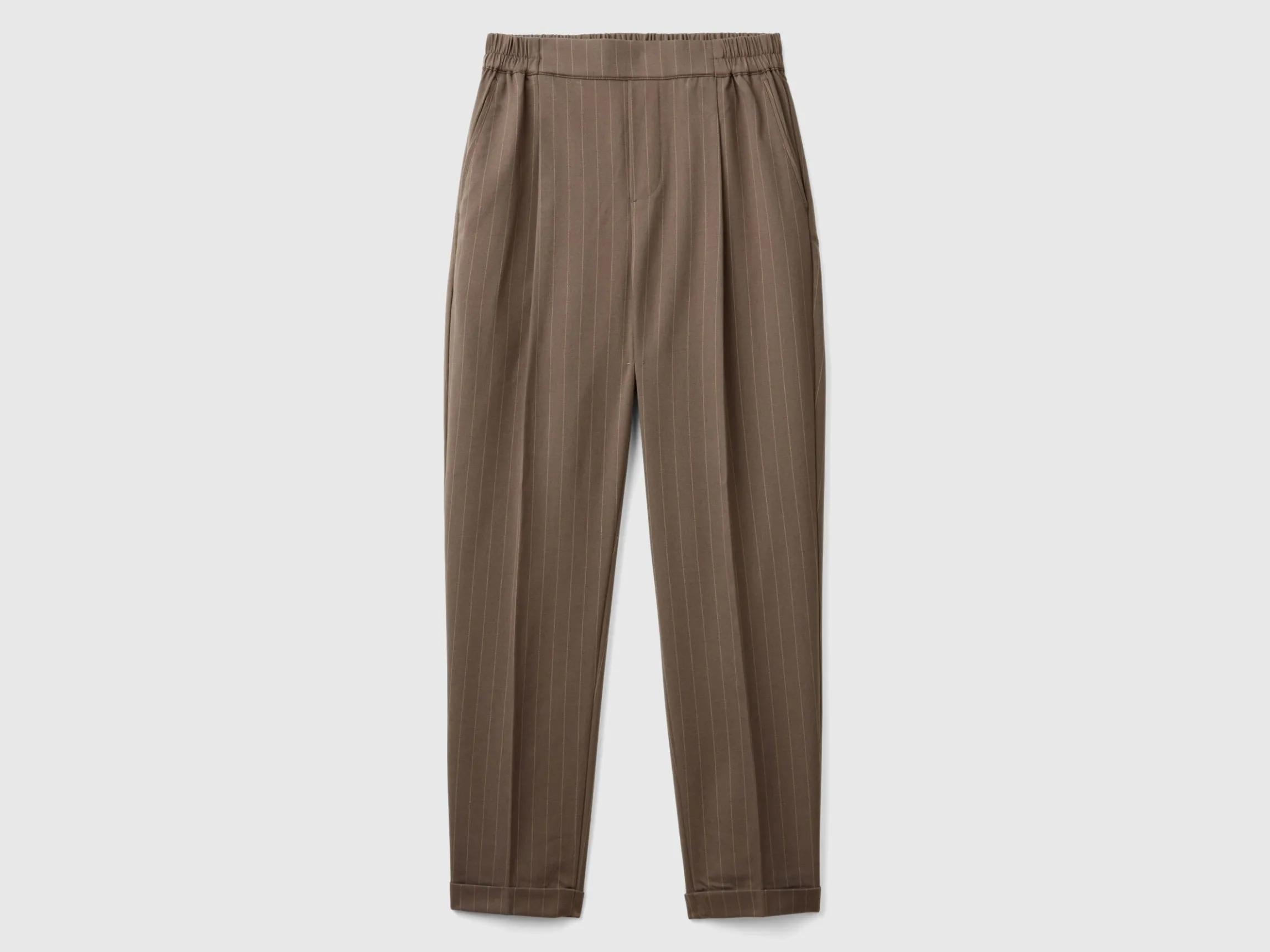 Pinstripe flannel trousers