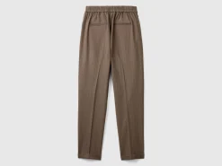 Pinstripe flannel trousers