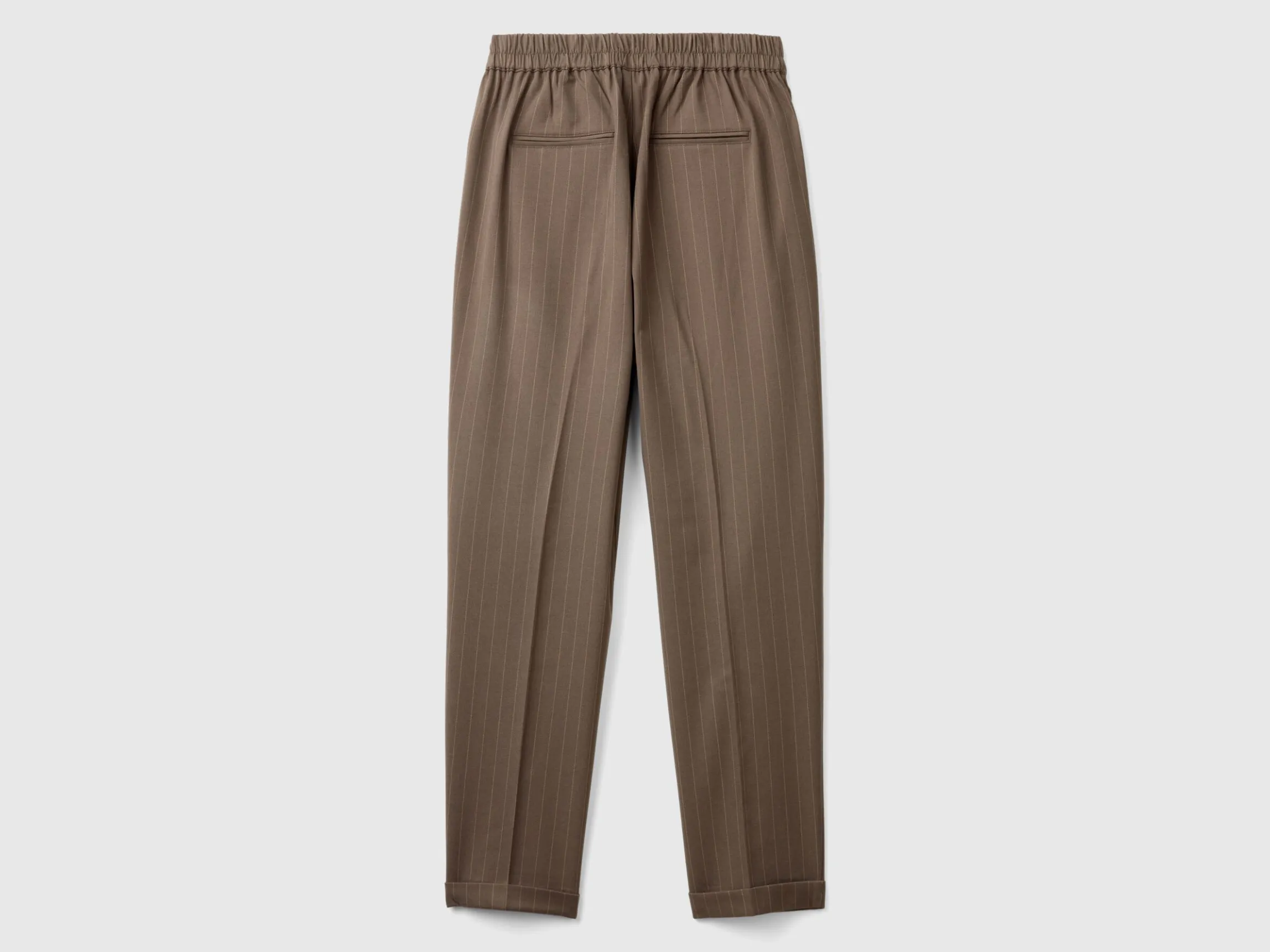 Pinstripe flannel trousers
