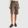 Pinstriped bermudas
