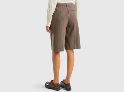 Pinstriped bermudas