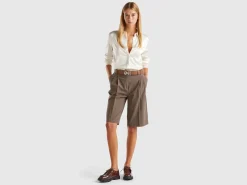 Pinstriped bermudas