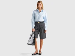 Pinstriped bermudas