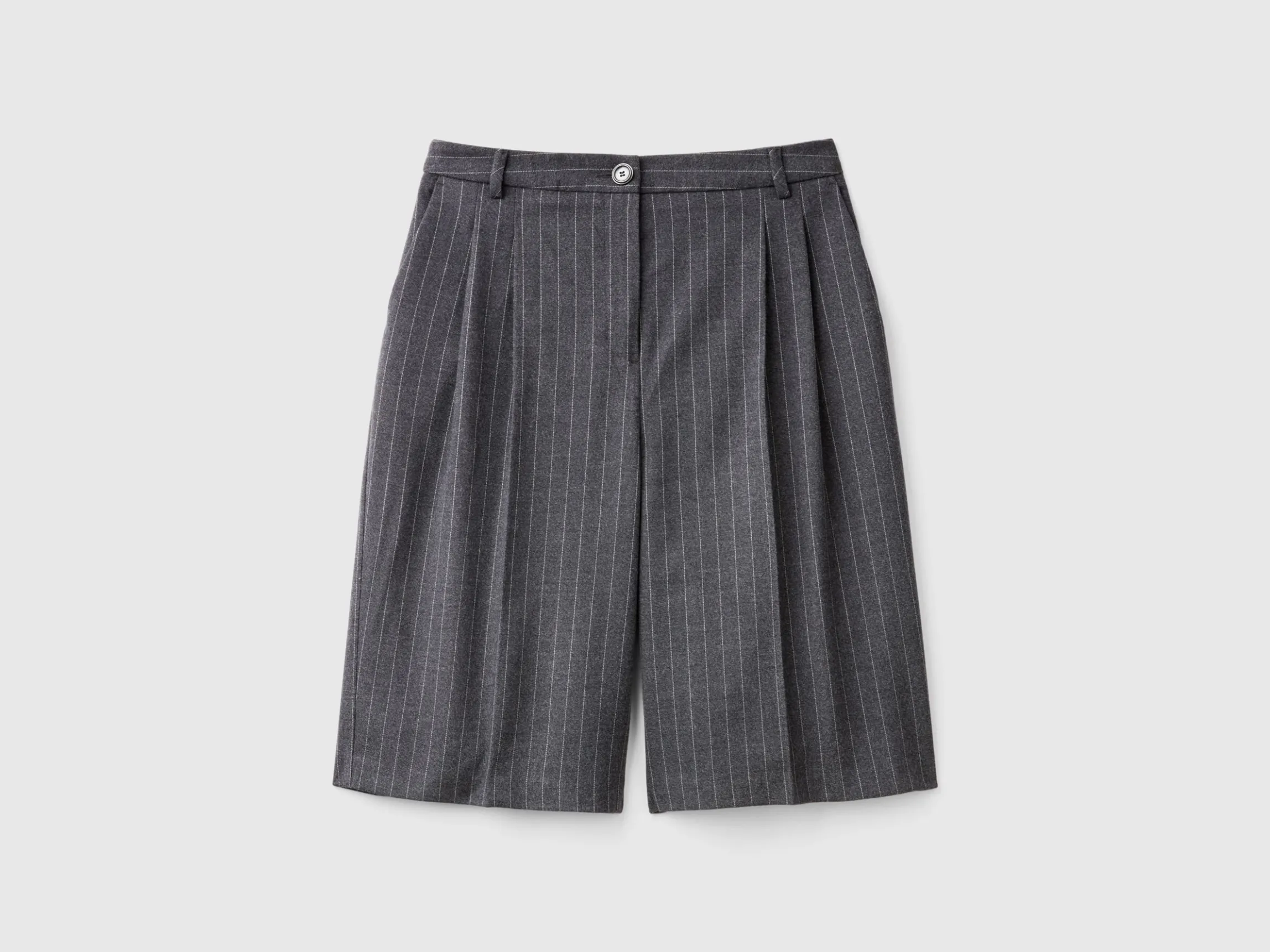 Pinstriped bermudas