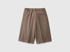 Pinstriped bermudas