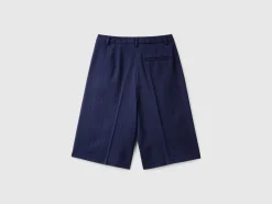 Pinstriped bermudas