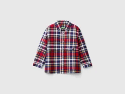 Plaid shirt in 100% cotton