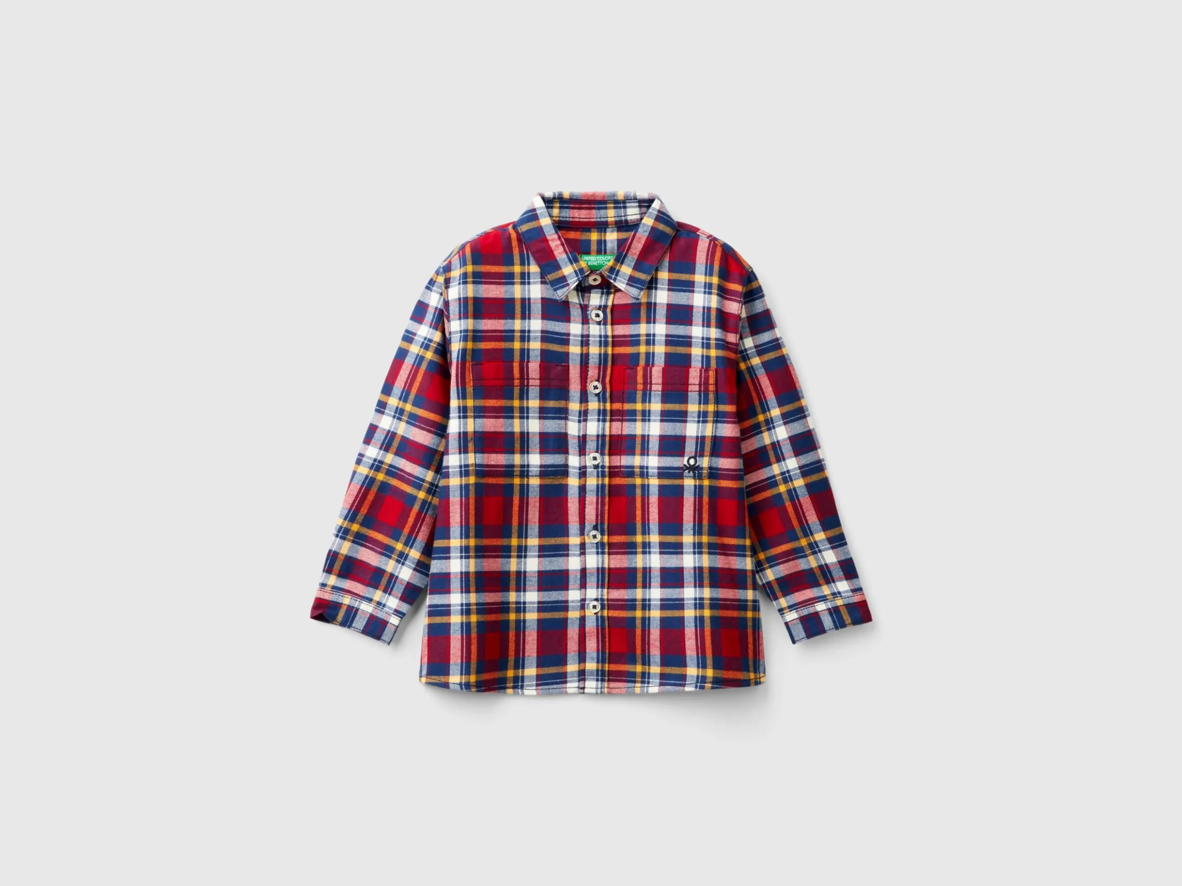 Plaid shirt in 100% cotton