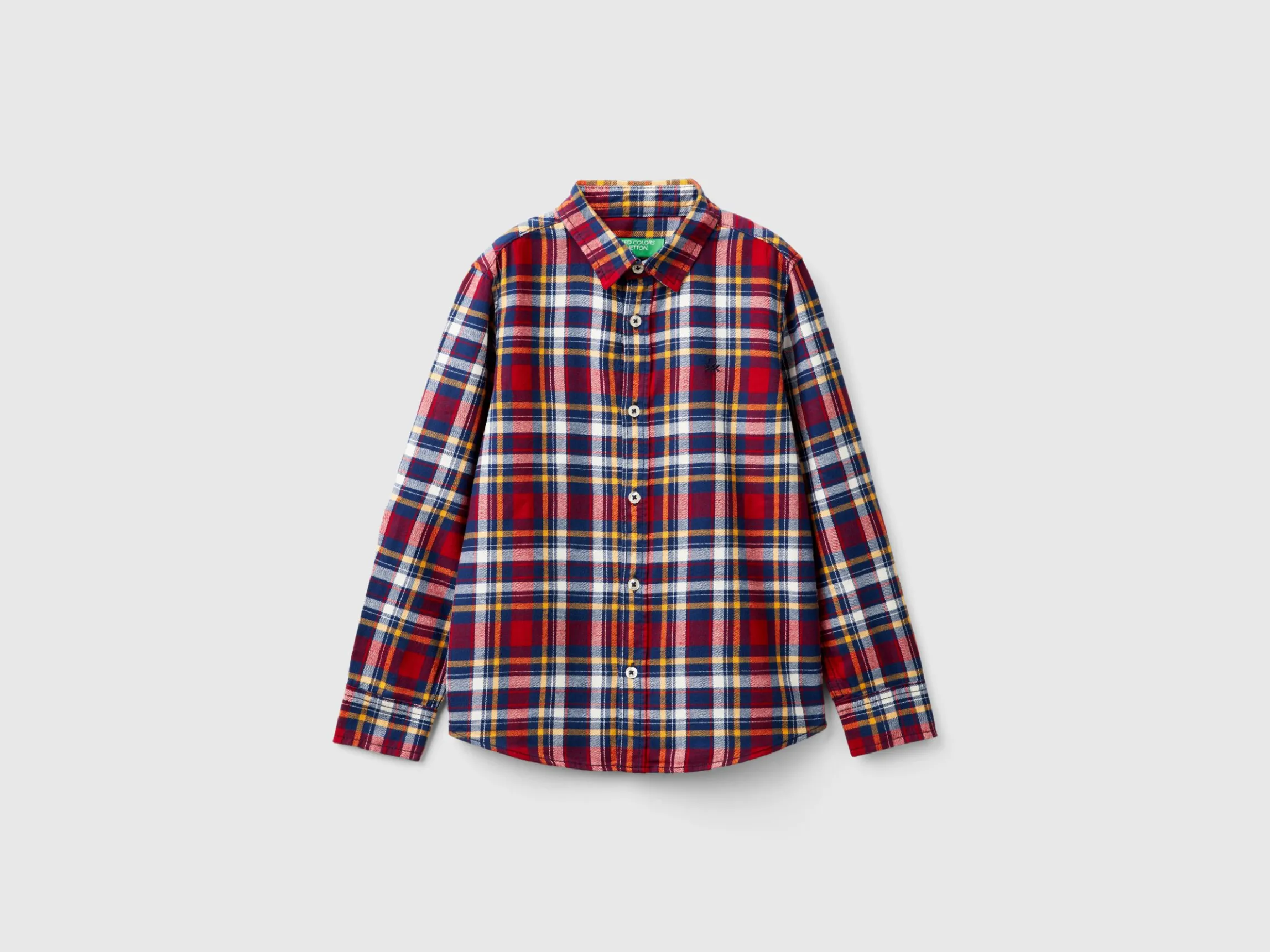 Plaid shirt in 100% cotton