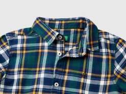 Plaid shirt in 100% cotton