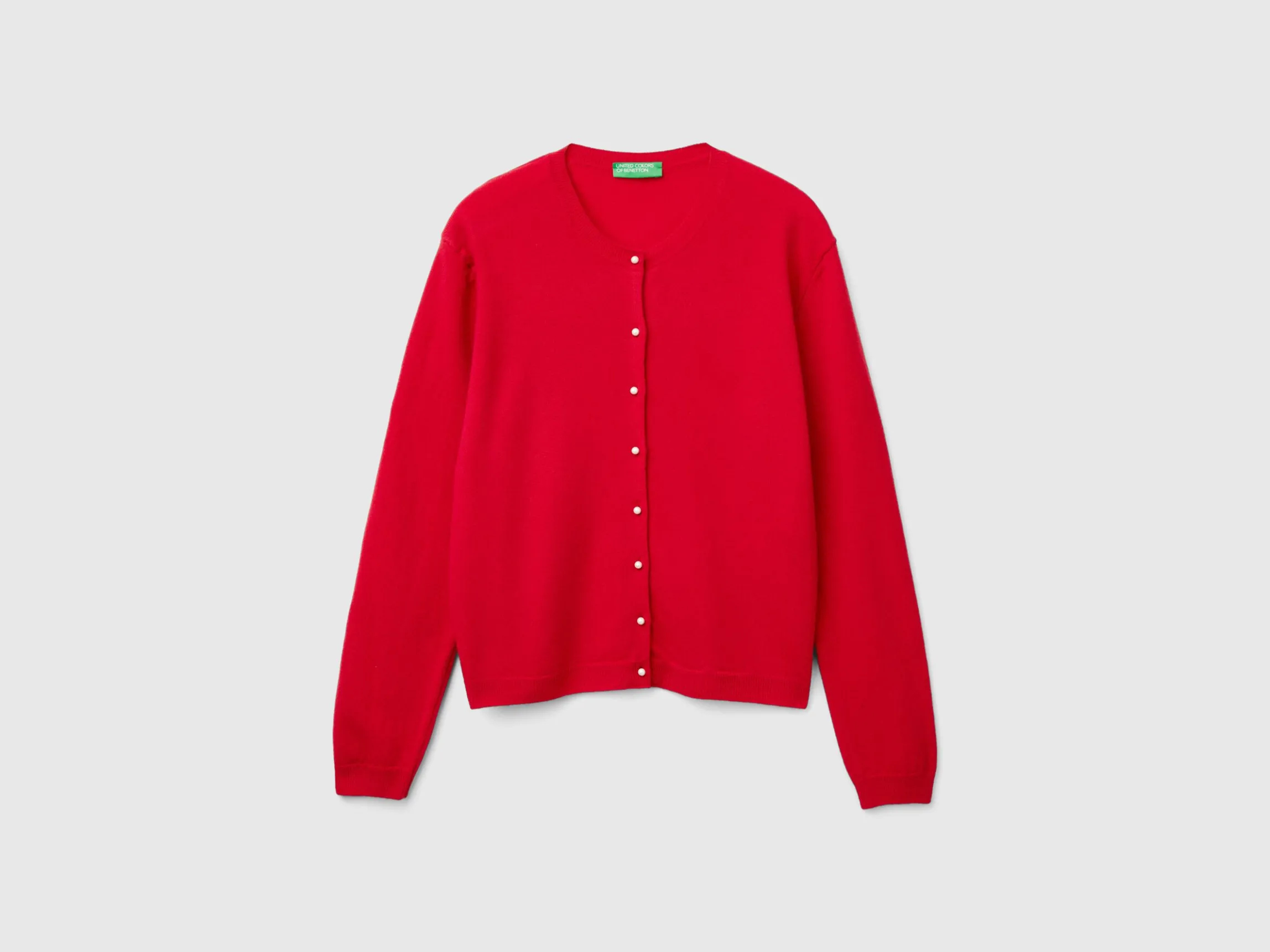 Plum cardigan in pure Merino wool