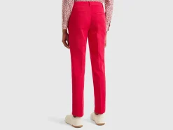 Plum slim fit cotton chinos