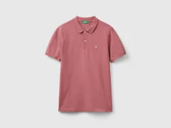 Plum slim fit polo