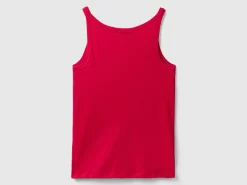 Plum tank top in pure cotton