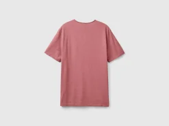 Plum t-shirt in slub cotton