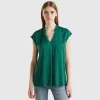 Polka dot blouse in viscose