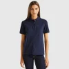 Polo in stretch organic cotton