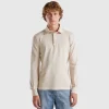 Polo in stretch organic cotton