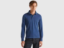 Polo in stretch organic cotton