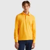 Polo in stretch organic cotton