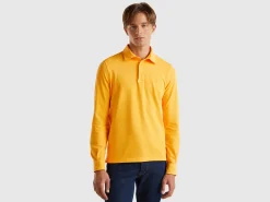 Polo in stretch organic cotton
