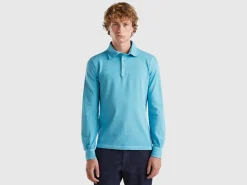 Polo in stretch organic cotton