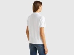 Polo in stretch organic cotton