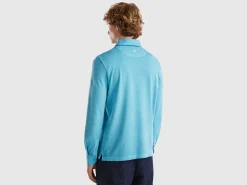 Polo in stretch organic cotton