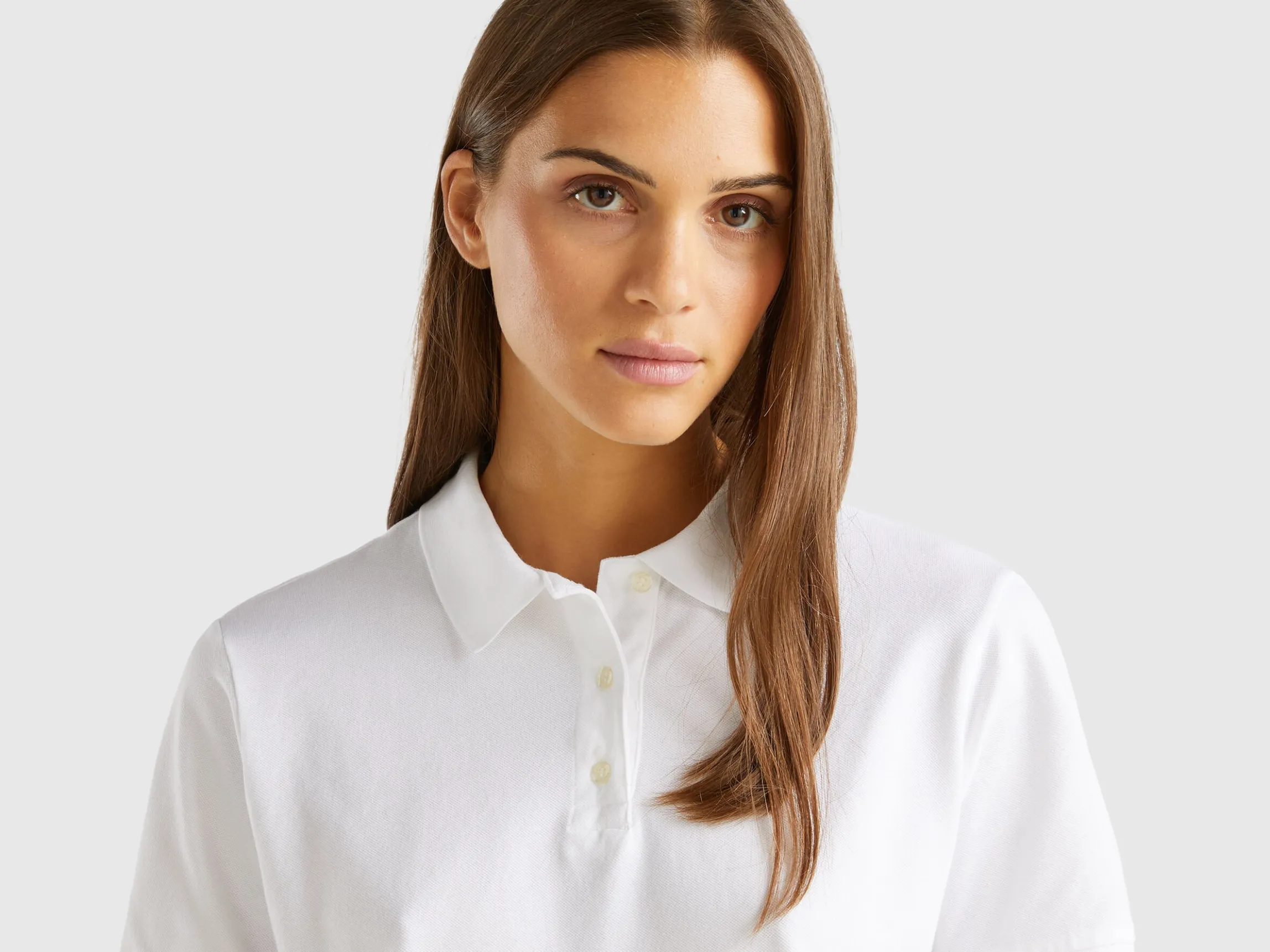 Polo in stretch organic cotton