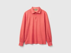 Polo in stretch organic cotton