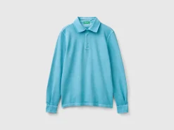 Polo in stretch organic cotton
