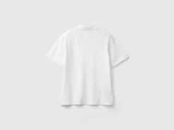 Polo in stretch organic cotton
