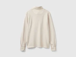 Polo in stretch organic cotton