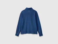 Polo in stretch organic cotton