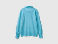 Polo in stretch organic cotton