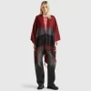 Poncho in recycled fabric