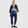 Poncho in recycled fabric